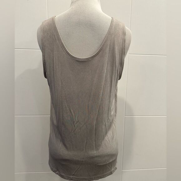 Chico’s Large Elegant Gray Sleeveless Top - Picture 4 of 5